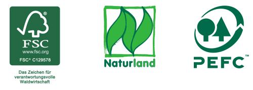 Label FSC, label Naturland, label PEFC